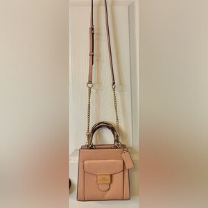 Coach Mini Top Handle Crossbody Blush Pink Pebbled Leather